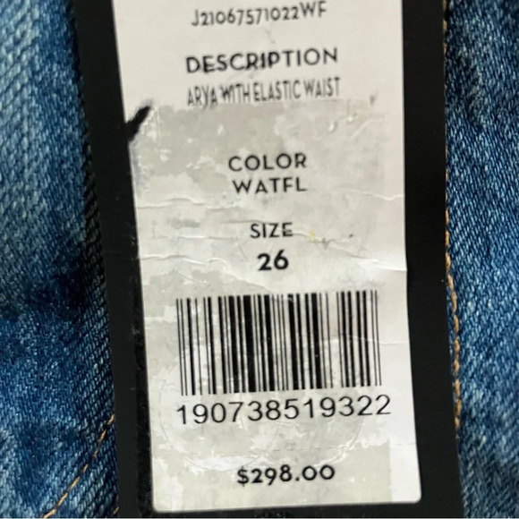 NWT Veronica Beard ARYA Jeans with Elastic Waist in Waterfall Blue ($298 retail) - Picture 11 of 12